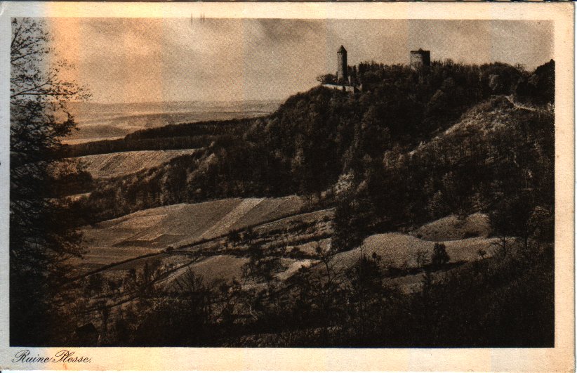 Ansichtskarte der Plesse aus dem Jahr 1925